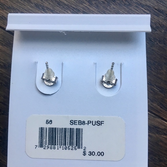 💜 NIB Lord & Taylor Sterling Silver Earrings - Picture 5 of 7